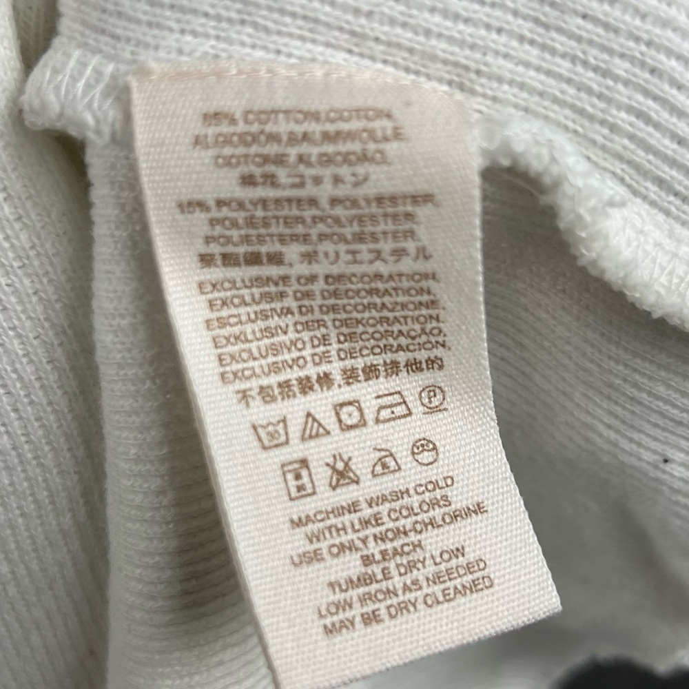 Free People Sweater Womens Small Sleeves Like These Terry Puff Sleeve Neutral - Picture 10 of 10